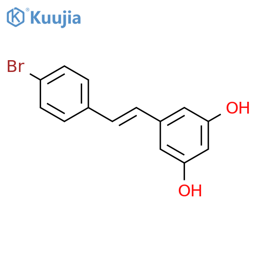 3,5-Dihydroxy-4'-bromostilbene structure