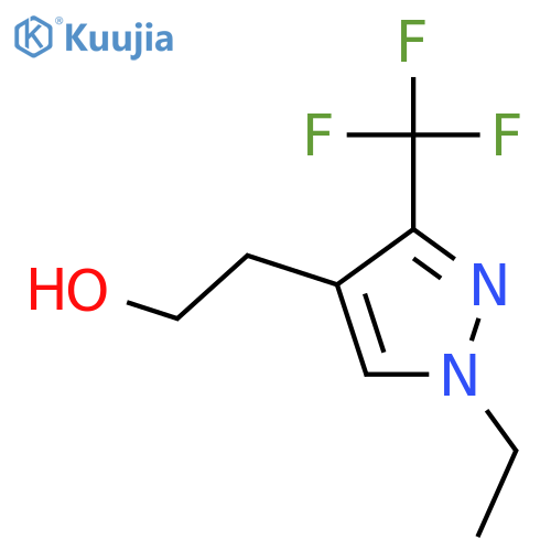 2-(1-ethyl-3-(trifluoromethyl)-1H-pyrazol-4-yl)ethan-1-ol structure