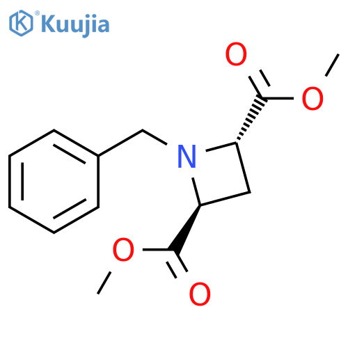 rac-2,4-dimethyl (2R,4R)-1-benzylazetidine-2,4-dicarboxylate, trans structure