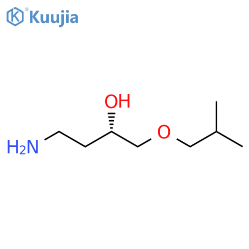 (2S)-4-amino-1-(2-methylpropoxy)butan-2-ol structure