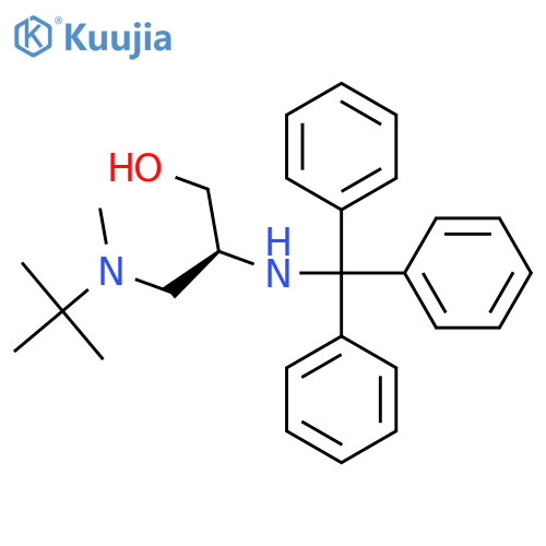 (2S)-3-[tert-Butyl(methyl)amino]-2-[(triphenylmethyl)amino]propan-1-ol structure