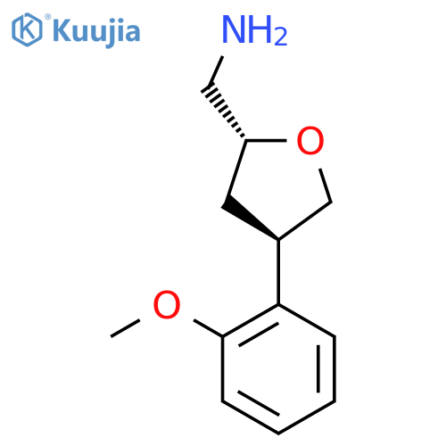 (2R,4R)-4-(2-methoxyphenyl)oxolan-2-ylmethanamine structure