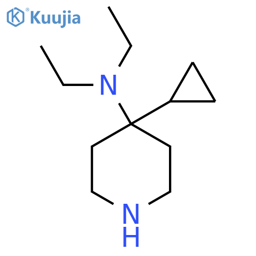 4-Cyclopropyl-N,N-diethylpiperidin-4-amine structure