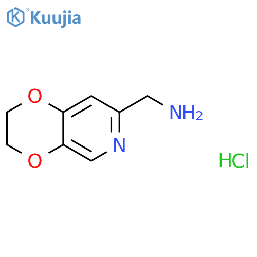 {2H,3H-1,4Dioxino2,3-cpyridin-7-yl}methanamine Dihydrochloride structure
