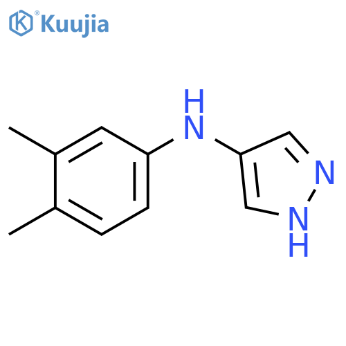 N-(3,4-dimethylphenyl)-1H-pyrazol-4-amine structure