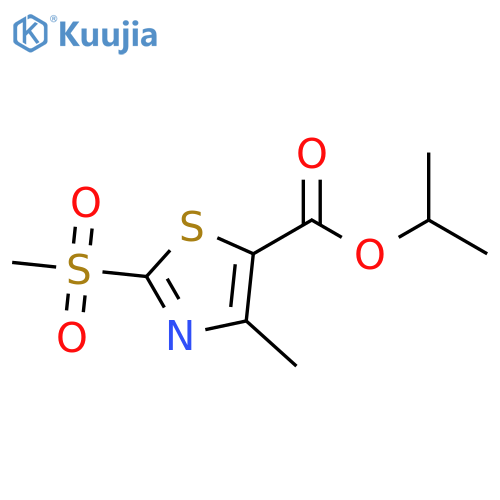 propan-2-yl 2-methanesulfonyl-4-methyl-1,3-thiazole-5-carboxylate structure