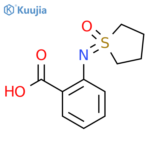 2-(1-oxo-1lambda6-thiolan-1-ylidene)aminobenzoic acid structure