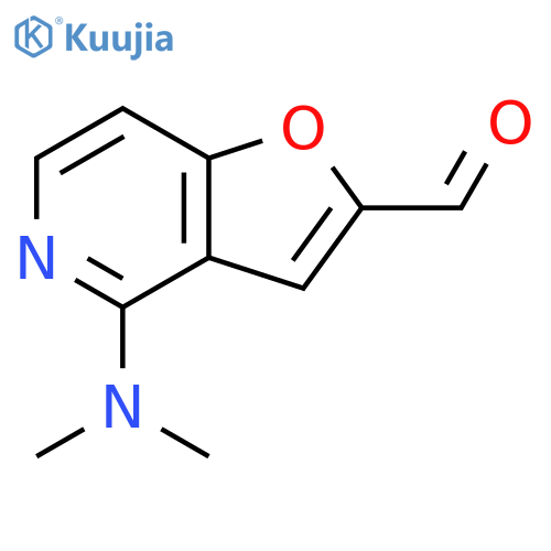 4-(dimethylamino)furo3,2-cpyridine-2-carbaldehyde structure