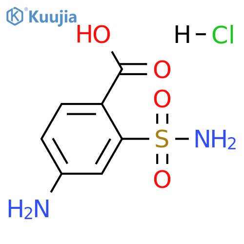 4-amino-2-sulfamoylbenzoic acid hydrochloride structure