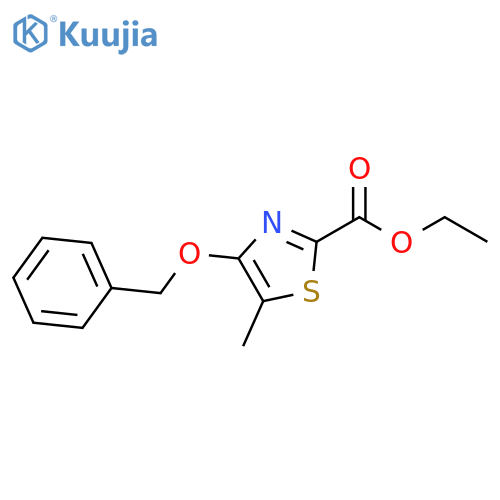 ethyl 4-(benzyloxy)-5-methyl-1,3-thiazole-2-carboxylate structure