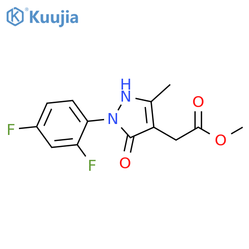 methyl 2-2-(2,4-difluorophenyl)-5-methyl-3-oxo-2,3-dihydro-1H-pyrazol-4-ylacetate structure