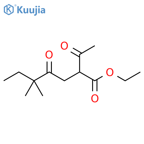 ethyl 2-acetyl-5,5-dimethyl-4-oxoheptanoate structure