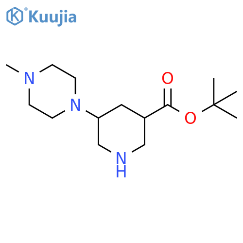 tert-butyl 5-(4-methylpiperazin-1-yl)piperidine-3-carboxylate structure
