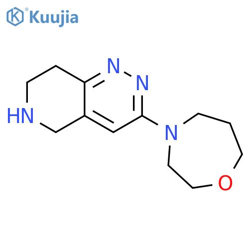 4-{5H,6H,7H,8H-pyrido[4,3-c]pyridazin-3-yl}-1,4-oxazepane structure