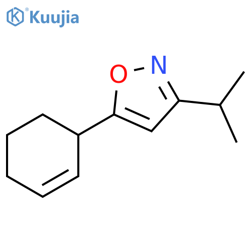 5-(cyclohex-2-en-1-yl)-3-(propan-2-yl)-1,2-oxazole structure