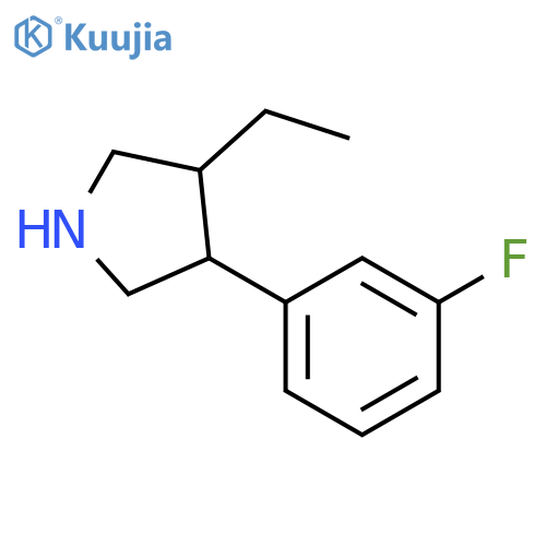 3-ethyl-4-(3-fluorophenyl)pyrrolidine structure