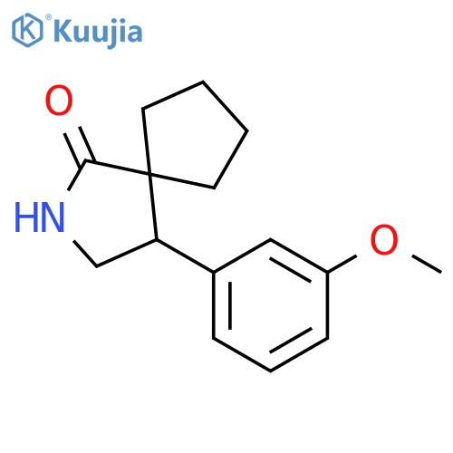 4-(3-methoxyphenyl)-2-azaspiro4.4nonan-1-one structure