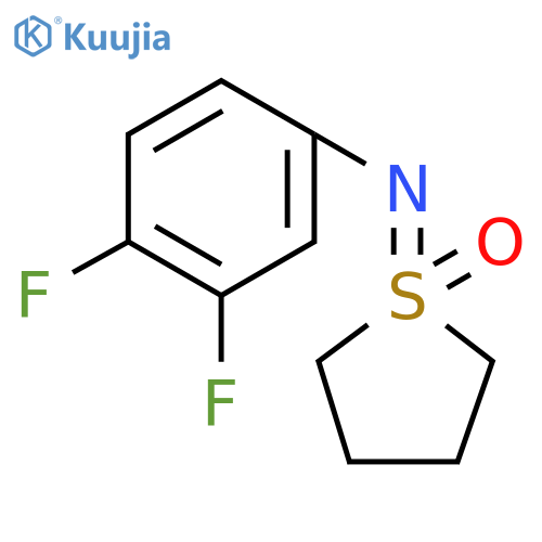 1-(3,4-difluorophenyl)imino-1lambda6-thiolan-1-one structure