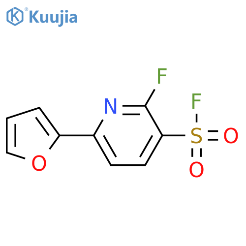 2-fluoro-6-(furan-2-yl)pyridine-3-sulfonyl fluoride structure