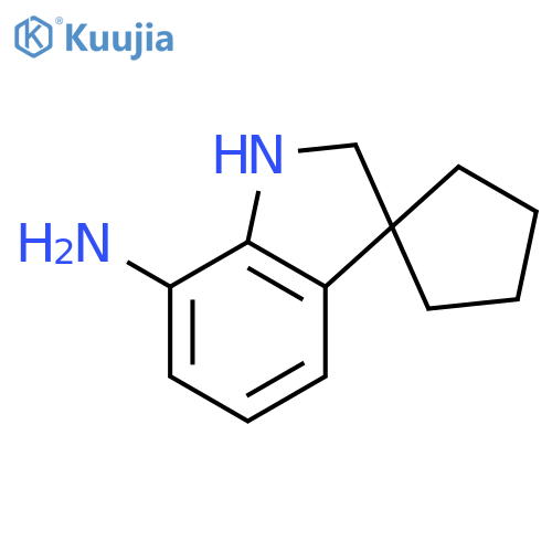 1',2'-dihydrospirocyclopentane-1,3'-indole-7'-amine structure
