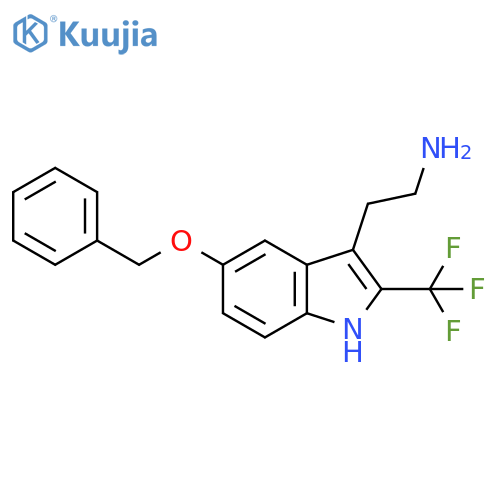 2-[5-Phenylmethoxy-2-(trifluoromethyl)-1H-indol-3-yl]ethanamine structure