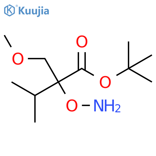 tert-butyl 2-(aminooxy)-2-(methoxymethyl)-3-methylbutanoate structure