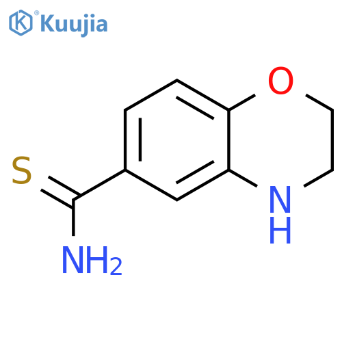 3,4-dihydro-2H-1,4-benzoxazine-6-carbothioamide structure