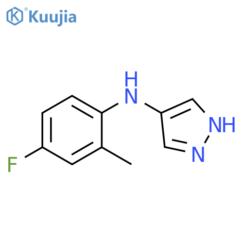 N-(4-fluoro-2-methylphenyl)-1H-pyrazol-4-amine structure