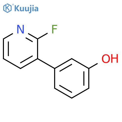 3-(2-fluoropyridin-3-yl)phenol structure