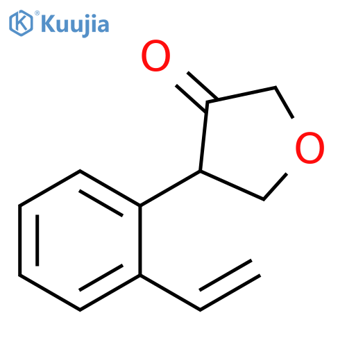 4-(2-ethenylphenyl)oxolan-3-one structure