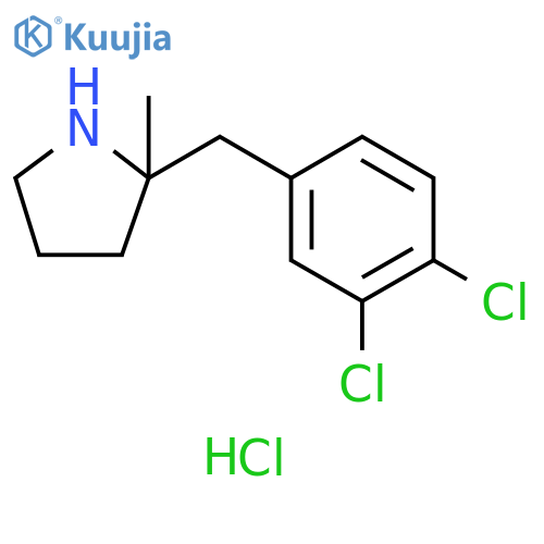 2-(3,4-dichlorophenyl)methyl-2-methylpyrrolidine hydrochloride structure