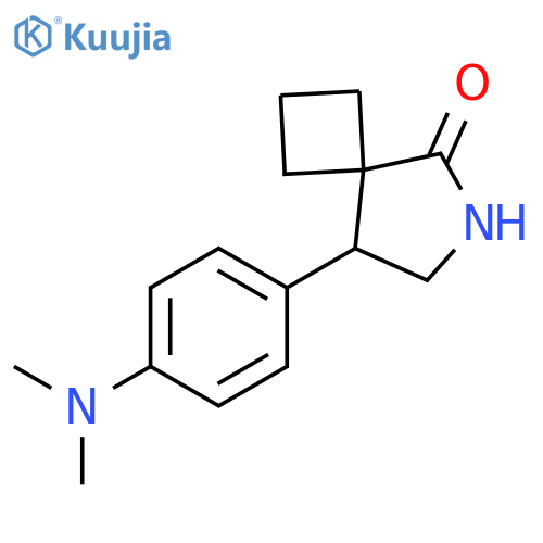 8-4-(dimethylamino)phenyl-6-azaspiro3.4octan-5-one structure