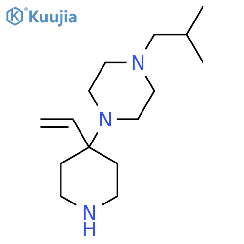 1-(4-Ethenylpiperidin-4-yl)-4-(2-methylpropyl)piperazine structure