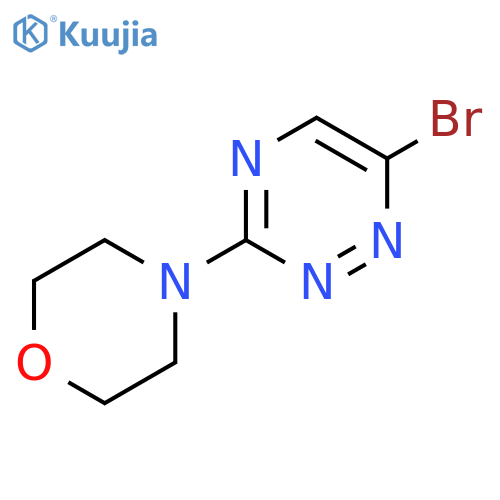 6-bromo-3-(morpholin-4-yl)-1,2,4-triazine structure