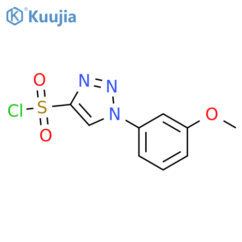 1-(3-methoxyphenyl)-1H-1,2,3-triazole-4-sulfonyl chloride structure