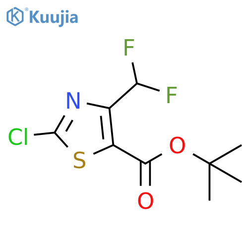 tert-butyl 2-chloro-4-(difluoromethyl)-1,3-thiazole-5-carboxylate structure