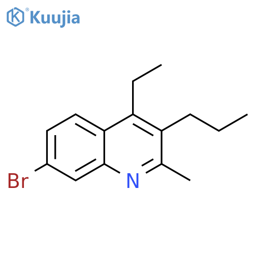 7-bromo-4-ethyl-2-methyl-3-propylquinoline structure