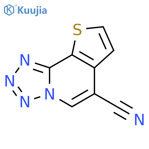 12-thia-3,4,5,6-tetraazatricyclo7.3.0.0,2,6dodeca-1(9),2,4,7,10-pentaene-8-carbonitrile structure