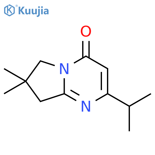7,7-Dimethyl-2-propan-2-yl-6,8-dihydropyrrolo[1,2-a]pyrimidin-4-one structure
