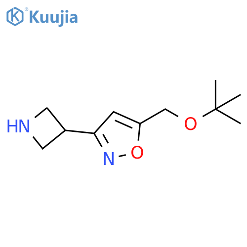 3-(azetidin-3-yl)-5-(tert-butoxy)methyl-1,2-oxazole structure