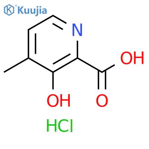 3-hydroxy-4-methylpyridine-2-carboxylic acid hydrochloride structure