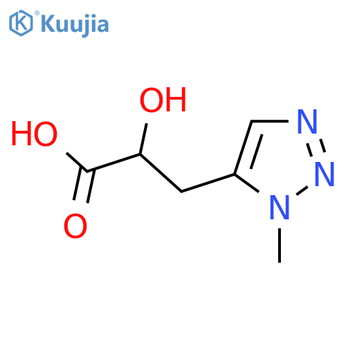2-Hydroxy-3-(1-methyl-1H-1,2,3-triazol-5-yl)propanoic acid structure