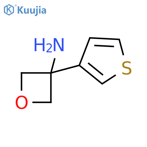 3-(thiophen-3-yl)oxetan-3-amine structure