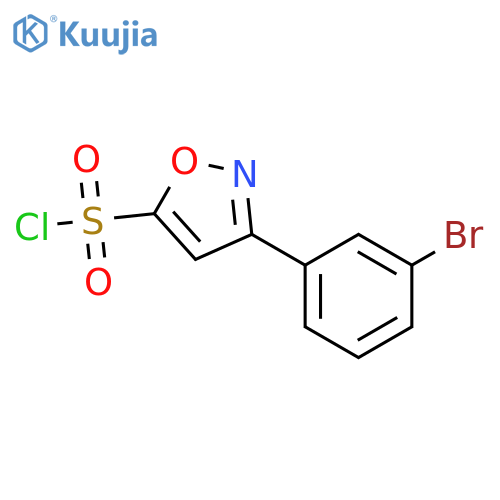 3-(3-bromophenyl)-1,2-oxazole-5-sulfonyl chloride structure