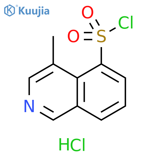 4-methylisoquinoline-5-sulfonyl chloride hydrochloride structure
