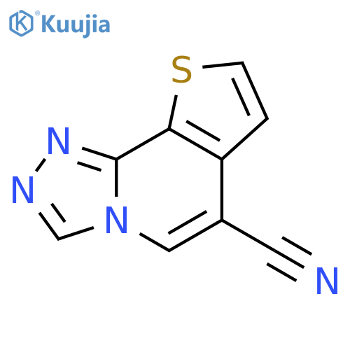 12-thia-3,4,6-triazatricyclo7.3.0.0,2,6dodeca-1(9),2,4,7,10-pentaene-8-carbonitrile structure