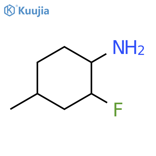 2-fluoro-4-methylcyclohexan-1-amine structure