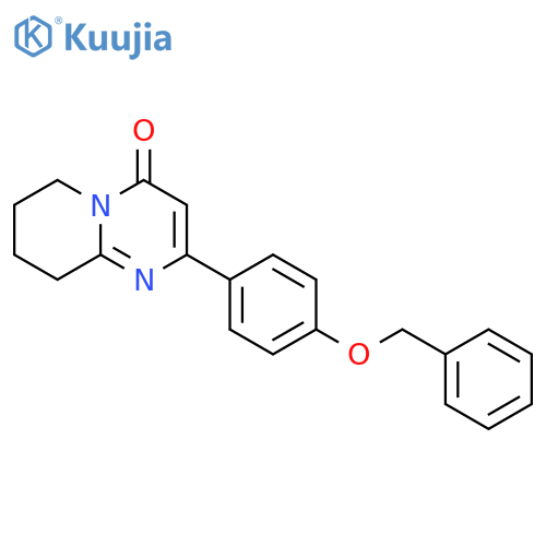 2-4-(benzyloxy)phenyl-4H,6H,7H,8H,9H-pyrido1,2-apyrimidin-4-one structure
