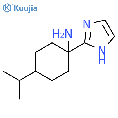 1-(1H-imidazol-2-yl)-4-(propan-2-yl)cyclohexan-1-amine structure