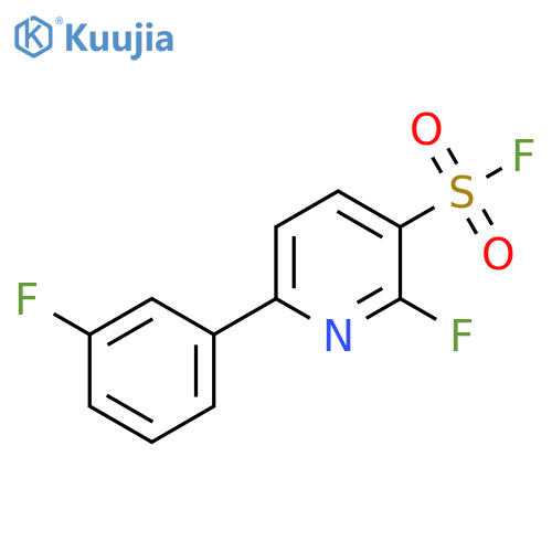 2-fluoro-6-(3-fluorophenyl)pyridine-3-sulfonyl fluoride structure
